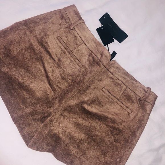 BCBG Brown Suede Shorts - Picture 2 of 2